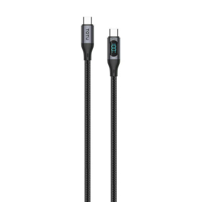 کابل شارژ سریع کنفی دیجیتال توتو مدل CB-7-B (لایتنینگ) با نمایشگر ولتاژ