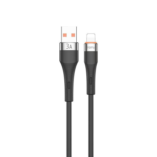 کابل شارژ سریع و انتقال دیتای سیلیکونی TOTU مدل CB-2 لایتنینگ