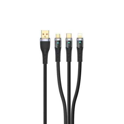 کابل شارژ سریع کنفی سه پورت TOTU CB-8-3