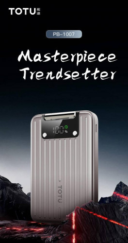 پاوربانک وایرلس توتو مدل PB-1007 با ظرفیت 10000 میلی‌آمپر و مگ‌سیف