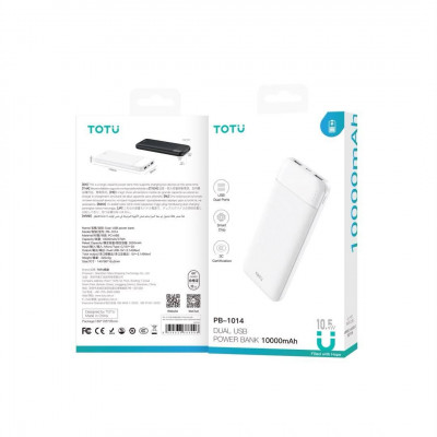 پاوربانک 10000 میلی امپر TOTU PB-1014